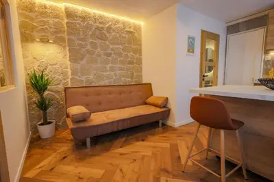 Coin salon dans l'établissement Appartement le marais Paris 3 Bail mobilité