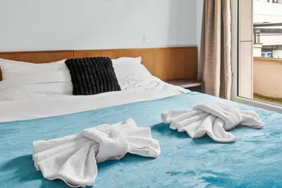 Un ou plusieurs lits dans un hébergement de l'établissement Appartement T2, Proche Parc Expo, Parking Inclus