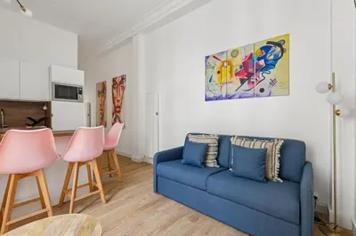 Coin salon dans l'établissement Design apartment Avenue des Champs Elysées