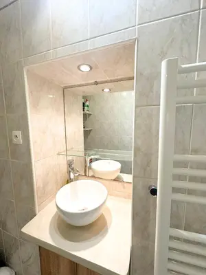 Salle de bains dans l'établissement Cozy Apartment in Paris's Latin Quarter