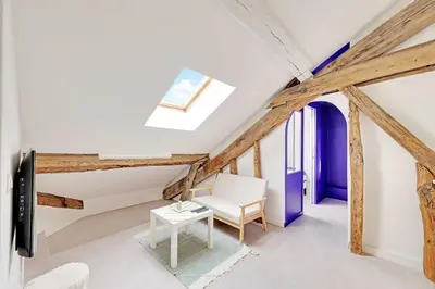 Coin salon dans l'établissement Modern Apartment 1BR 2P - Paris 2