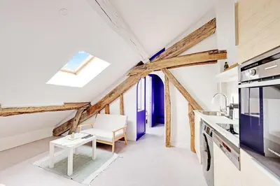 Cuisine ou kitchenette dans l'établissement Modern Apartment 1BR 2P - Paris 2