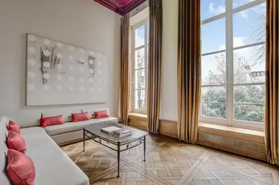 Coin salon dans l'établissement Prime apartment - 3BDR - 6P - Invalides