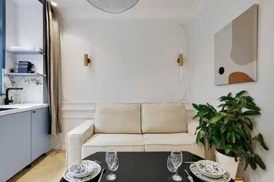 Cuisine ou kitchenette dans l'établissement Charming apartment - 1BR 4P - Center of Paris
