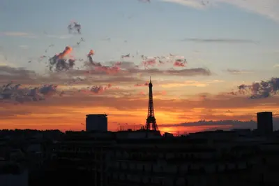 Lever ou coucher de soleil vu de l'appartement ou à proximité