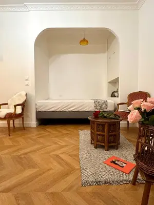 Un ou plusieurs lits dans un hébergement de l'établissement Paris Studio - Stay near Eiffel Tower