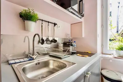 Cuisine ou kitchenette dans l'établissement Lovely appartement- 4P- Montorgueil Nazareth
