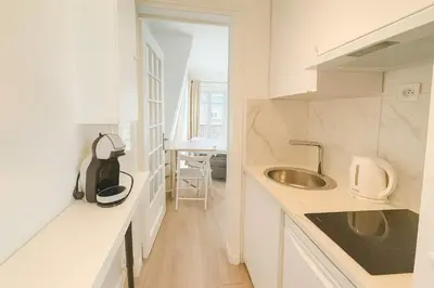 Cuisine ou kitchenette dans l'établissement Charmant studio Paris 13 avec ascenseur - 2P