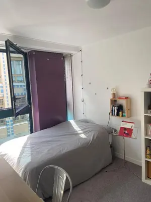Un ou plusieurs lits dans un hébergement de l'établissement Apartment on Butte aux Cailles