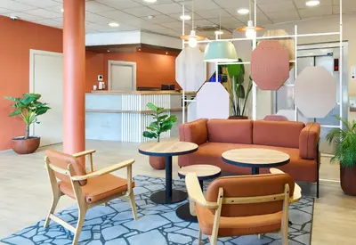 Cuisine ou kitchenette dans l'établissement B&B HOTEL Paris Porte de la Villette