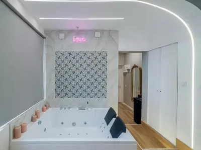 Salle de bains dans l'établissement Escapade à deux à 10mn de Paris
