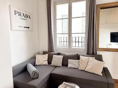 Coin salon dans l'établissement Charming Parisian apartment Paris 2 Central
