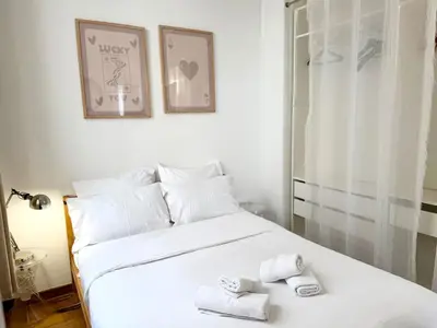 Un ou plusieurs lits dans un hébergement de l'établissement Charming Parisian apartment Paris 2 Central