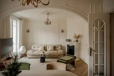 Coin salon dans l'établissement Appartement T4 Porte de Versailles