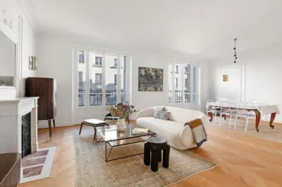 Coin salon dans l'établissement Suite Mendes, Appartement de Prestige parisien