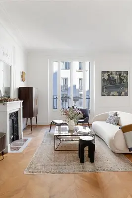 Coin salon dans l'établissement Suite Mendes, Appartement de Prestige parisien