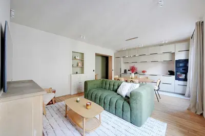 Coin salon dans l'établissement Luxury 2BDR 4P apartment - Neuilly-sur-Seine