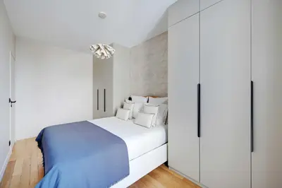 Un ou plusieurs lits dans un hébergement de l'établissement Luxury 2BDR 4P apartment - Neuilly-sur-Seine