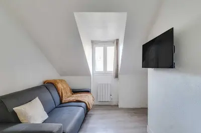 Télévision ou salle de divertissement dans l'établissement Charming apartment - 2P- le Marais