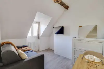Télévision ou salle de divertissement dans l'établissement Charming apartment - 2P- le Marais