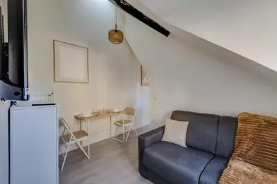 Coin salon dans l'établissement Charming apartment - 2P- le Marais