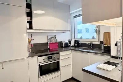 Cuisine ou kitchenette dans l'établissement Séjour lumineux à Levallois-Perret
