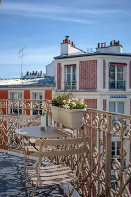 Balcon ou terrasse dans l'établissement Appartement Lamarck Luxury
