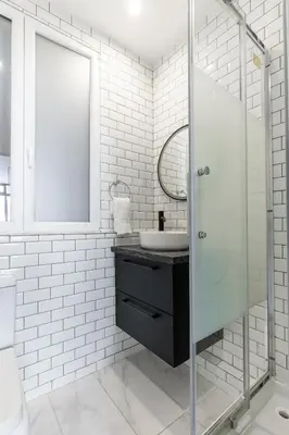Salle de bains dans l'établissement Chaudron La Fayette Canal St-Martin Cozy 4P