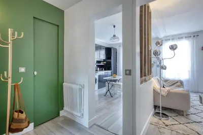 Coin salon dans l'établissement Appartement lumineux au cœur de Neuilly