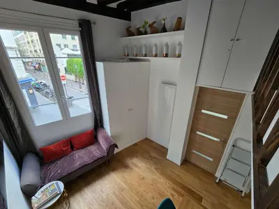 Cuisine ou kitchenette dans l'établissement Petit bijou au coeur du Marais