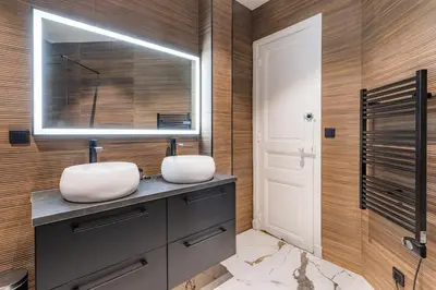 Salle de bains dans l'établissement Élégant appartement climatisé in Arc de Triomphe
