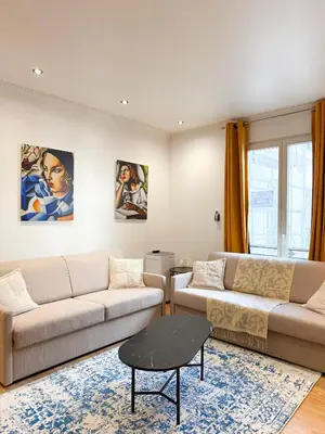 Coin salon dans l'établissement UrbanFlat 104 - Grand Apartment Paris Opera