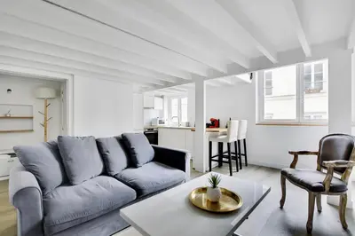 Coin salon dans l'établissement Loft - Notre dame de Paris
