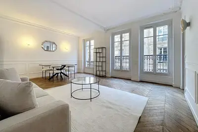 Coin salon dans l'établissement Superbe Appartements Bourdonnais Tour Eiffel