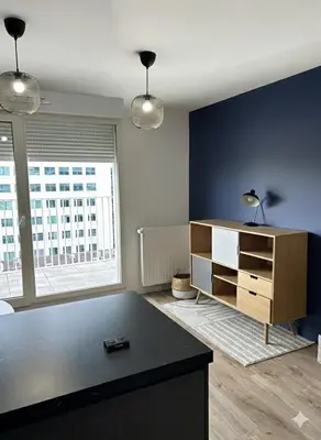 Plan de l'établissement Bright 2BR Apartment for 4 Guests with Parking