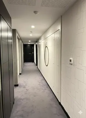 Plan de l'établissement Bright 2BR Apartment for 4 Guests with Parking