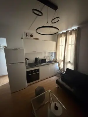 Cuisine ou kitchenette dans l'établissement Cosy 2 pièces au calme - Paris 13e