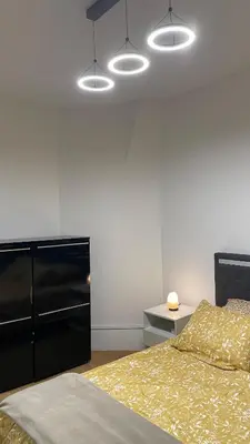 Un ou plusieurs lits dans un hébergement de l'établissement Cosy 2 pièces au calme - Paris 13e
