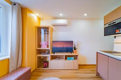 Cuisine ou kitchenette dans l'établissement Paris Homestay en Rose