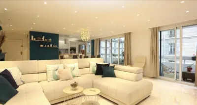 Coin salon dans l'établissement Superbe Appartements Tour Eiffel Grenelle