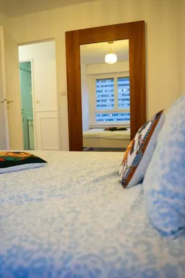 Un ou plusieurs lits dans un hébergement de l'établissement Paris View , Direct Access, Apartment 10 people
