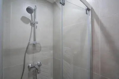 Salle de bains dans l'établissement Studio neuf Paris 3eme Metro Etienne Marcel