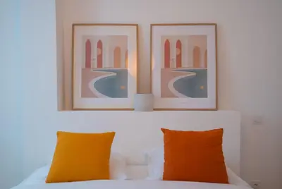 Un ou plusieurs lits dans un hébergement de l'établissement Studio neuf Paris 3eme Metro Etienne Marcel