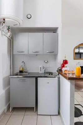 Cuisine ou kitchenette dans l'établissement Grand Studio cosy Gare de reuilly - Paris 12 - 4p