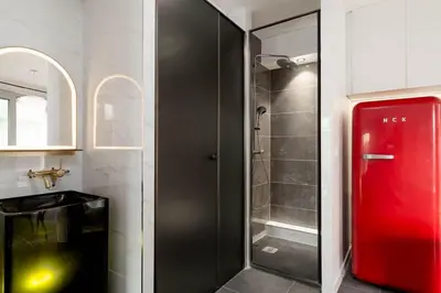Salle de bains dans l'établissement Studio Premium Moderne avec Balcon - Parc des Expositions