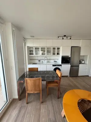 Cuisine ou kitchenette dans l'établissement Newly renovated apartment in Neuilly-sur-Seine