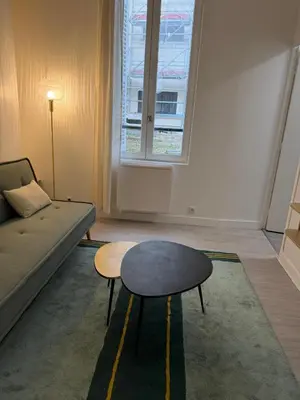 Coin salon dans l'établissement Superbe 2 pièces design refait à neuf 4 couchages