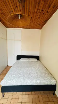 Un ou plusieurs lits dans un hébergement de l'établissement 2-bed apart close to Louvre