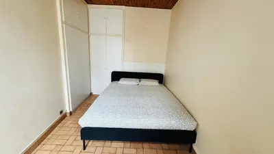 Un ou plusieurs lits dans un hébergement de l'établissement 2-bed apart close to Louvre