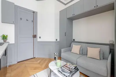 Coin salon dans l'établissement Cozy Nest Le Bon Marche Rive Gauche